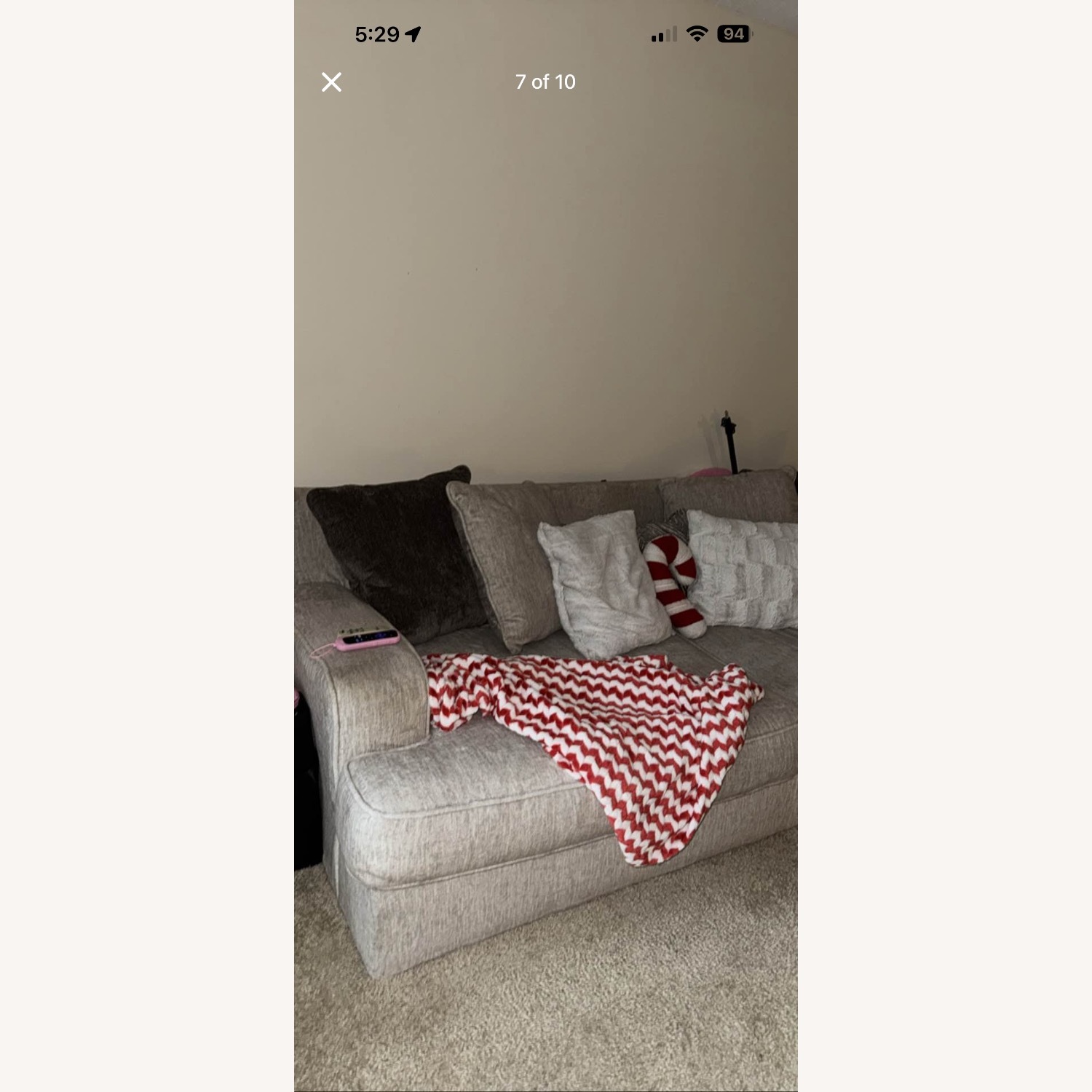 Ashley Furniture Natural Fabric 2 Seater Sofa - image-6