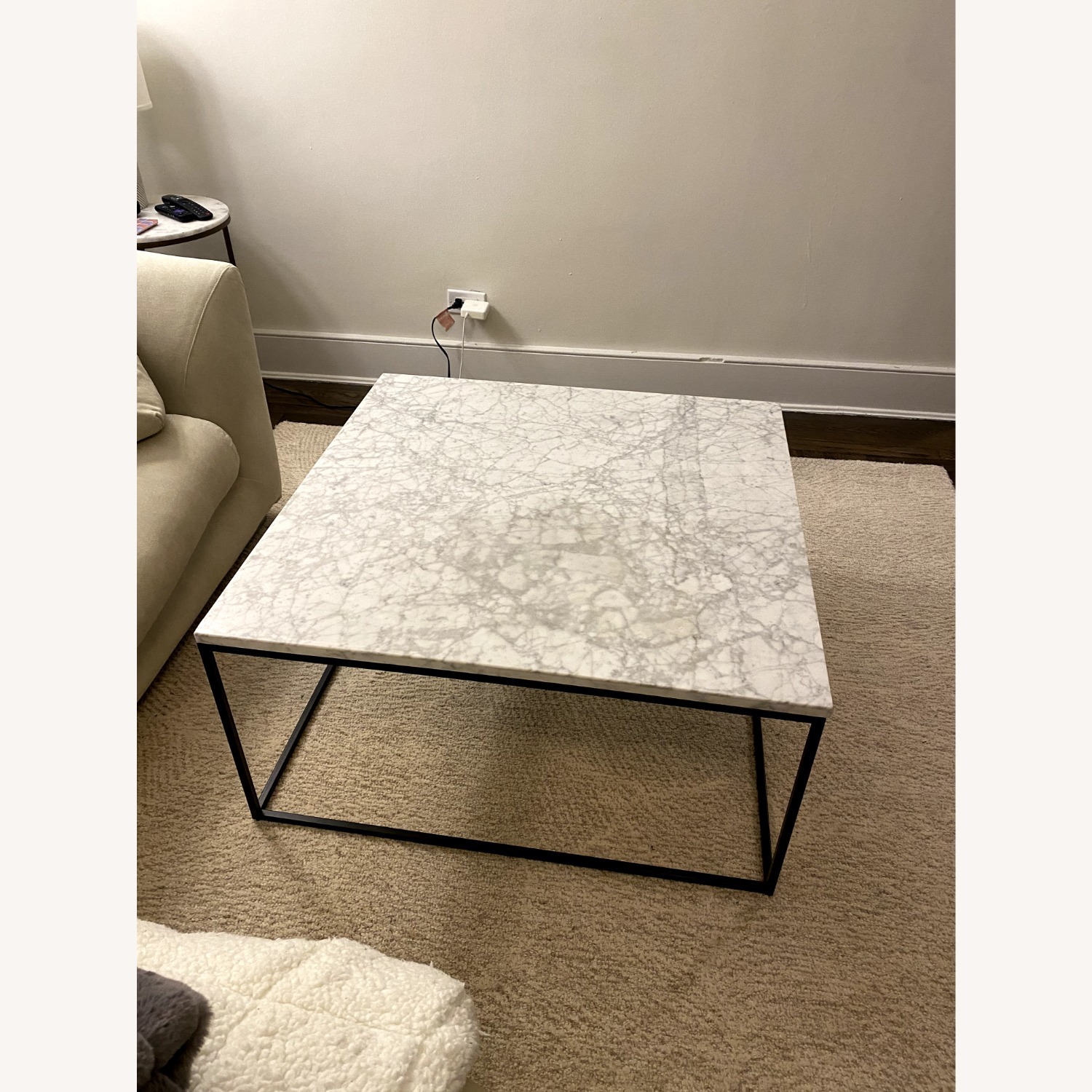 West Elm Marble Coffee Table - image-2