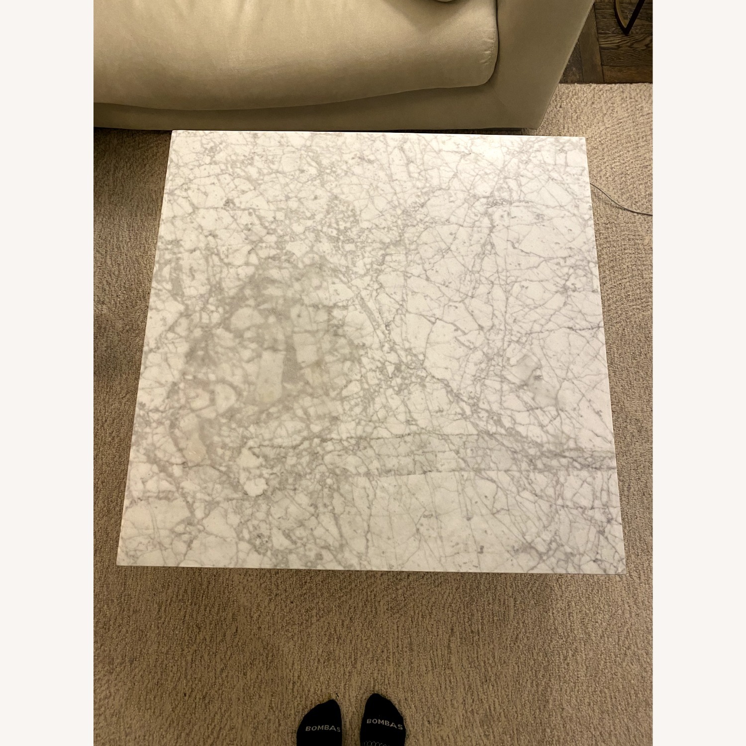 West Elm Marble Coffee Table - image-3