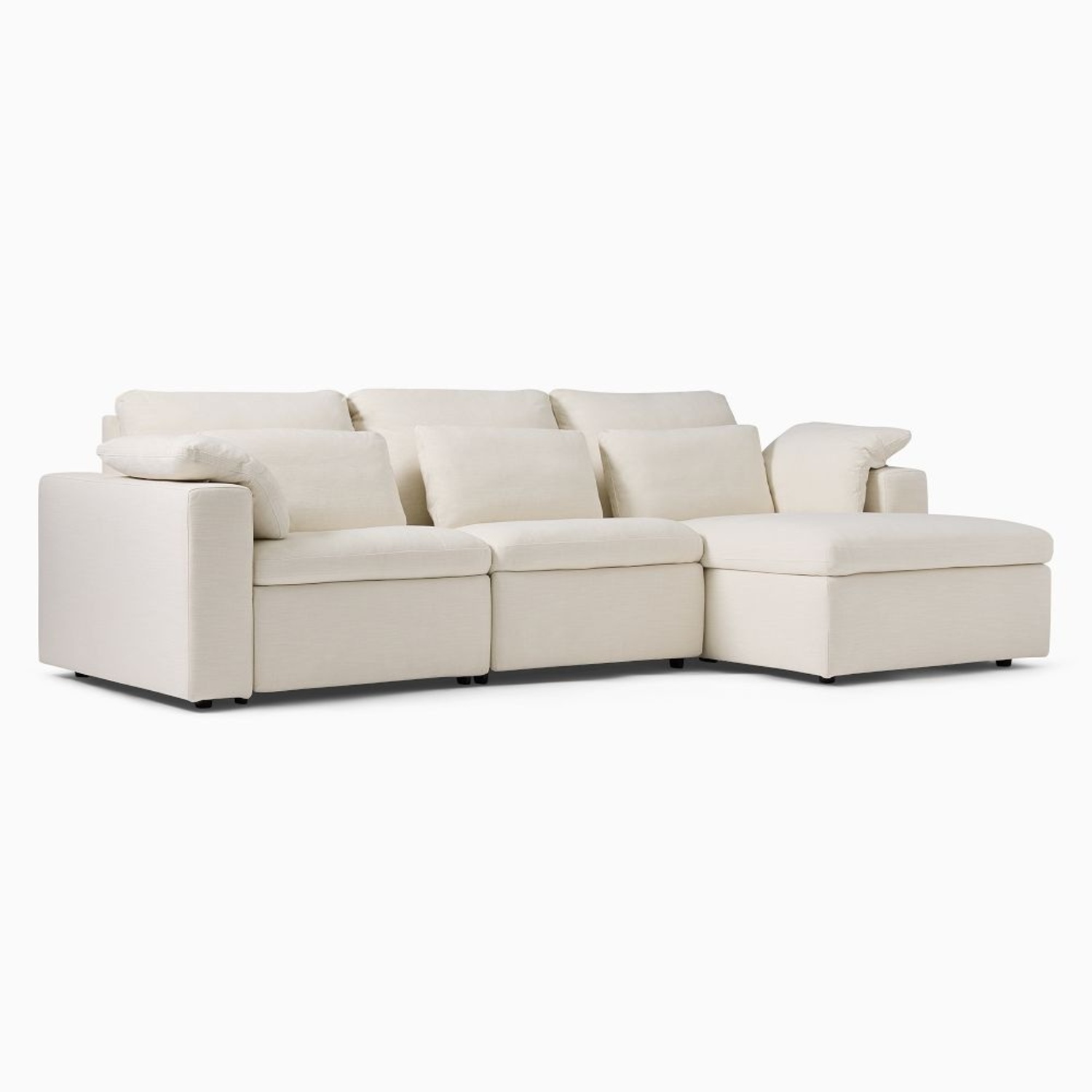 West Elm Harmony Modular Motion Reclining 3-Piece Chaise Sectional - image-6