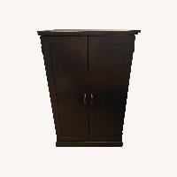 Black Cabinet with Sliding Laptop Tray