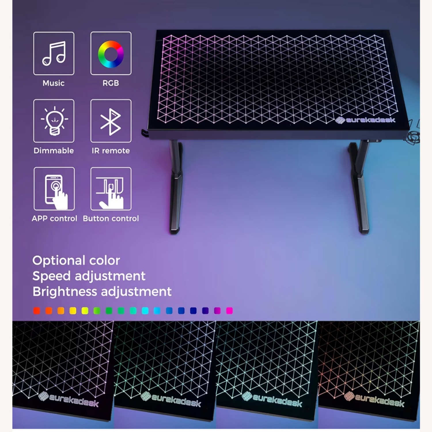 Amazon LED Gaming Desk - image-4