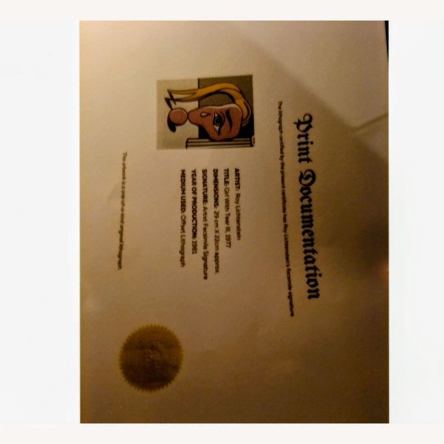 Roy Lichtenstein with Papers - image-2