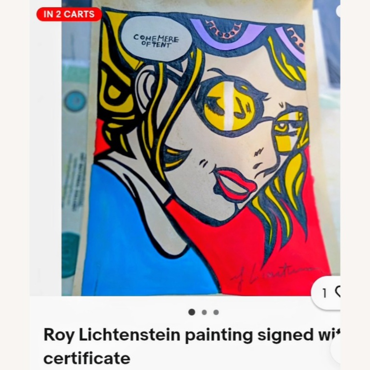 Roy lichtenstein Vintage/Antique Finds Wall Art - image-1