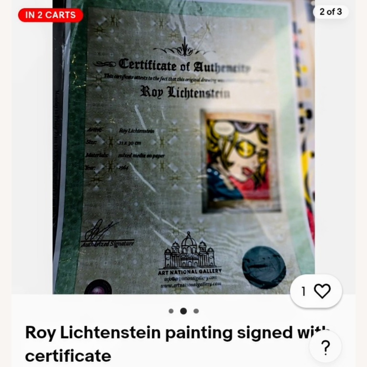 Roy lichtenstein Vintage/Antique Finds Wall Art - image-2