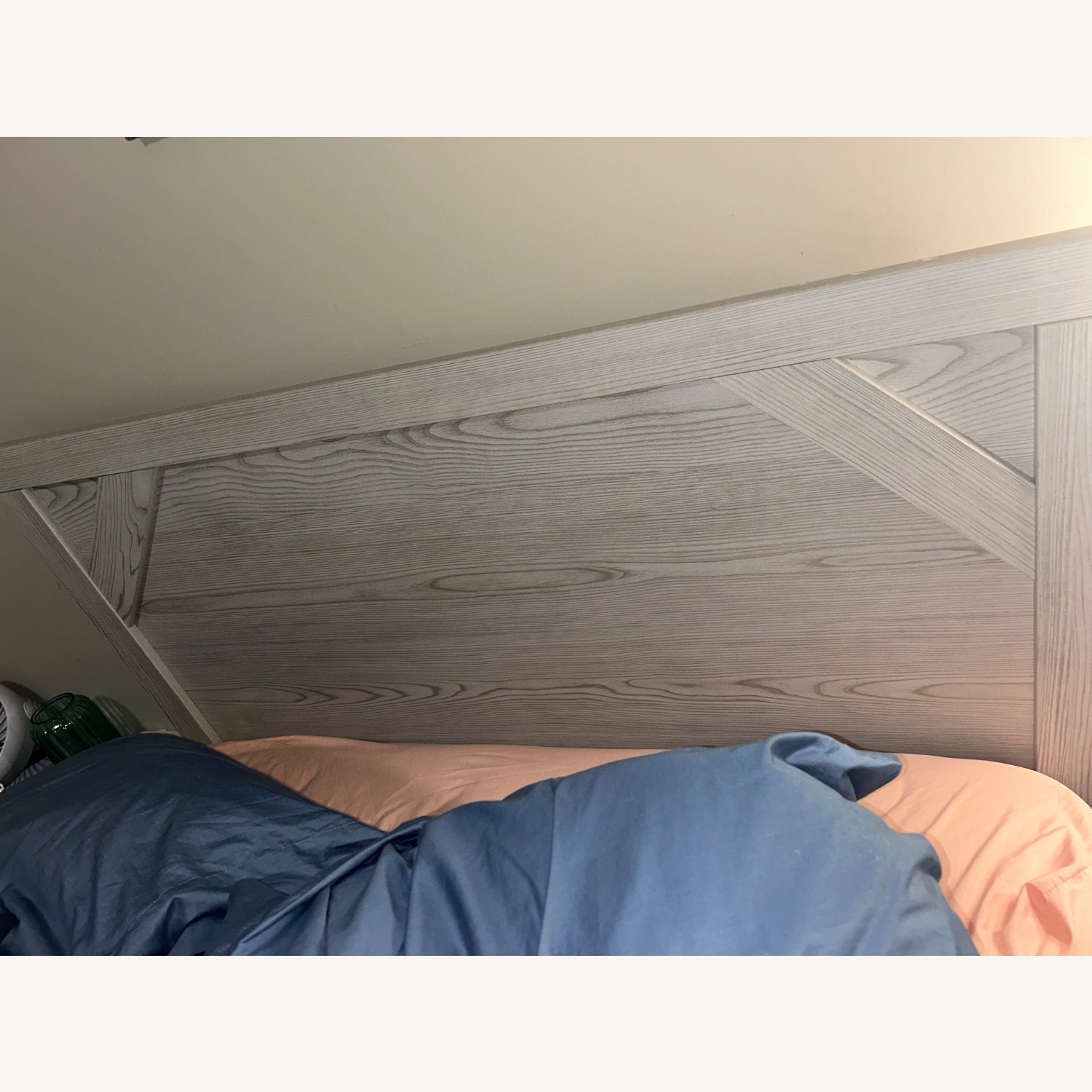 Ashley Furniture Light Gray Wood Full Bed - image-3