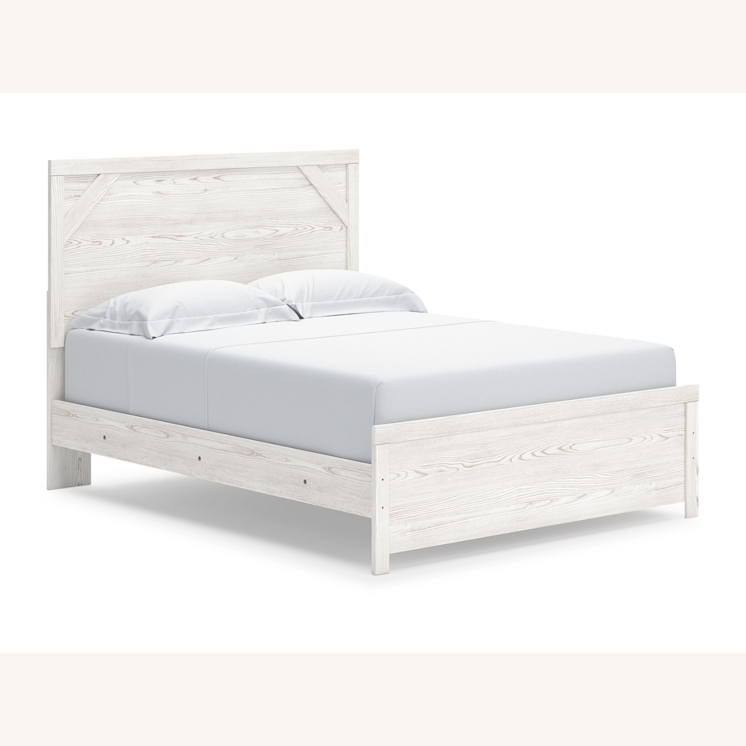 Ashley Furniture Light Gray Wood Full Bed - image-7