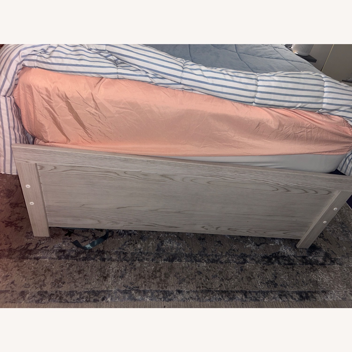 Ashley Furniture Light Gray Wood Full Bed - image-4