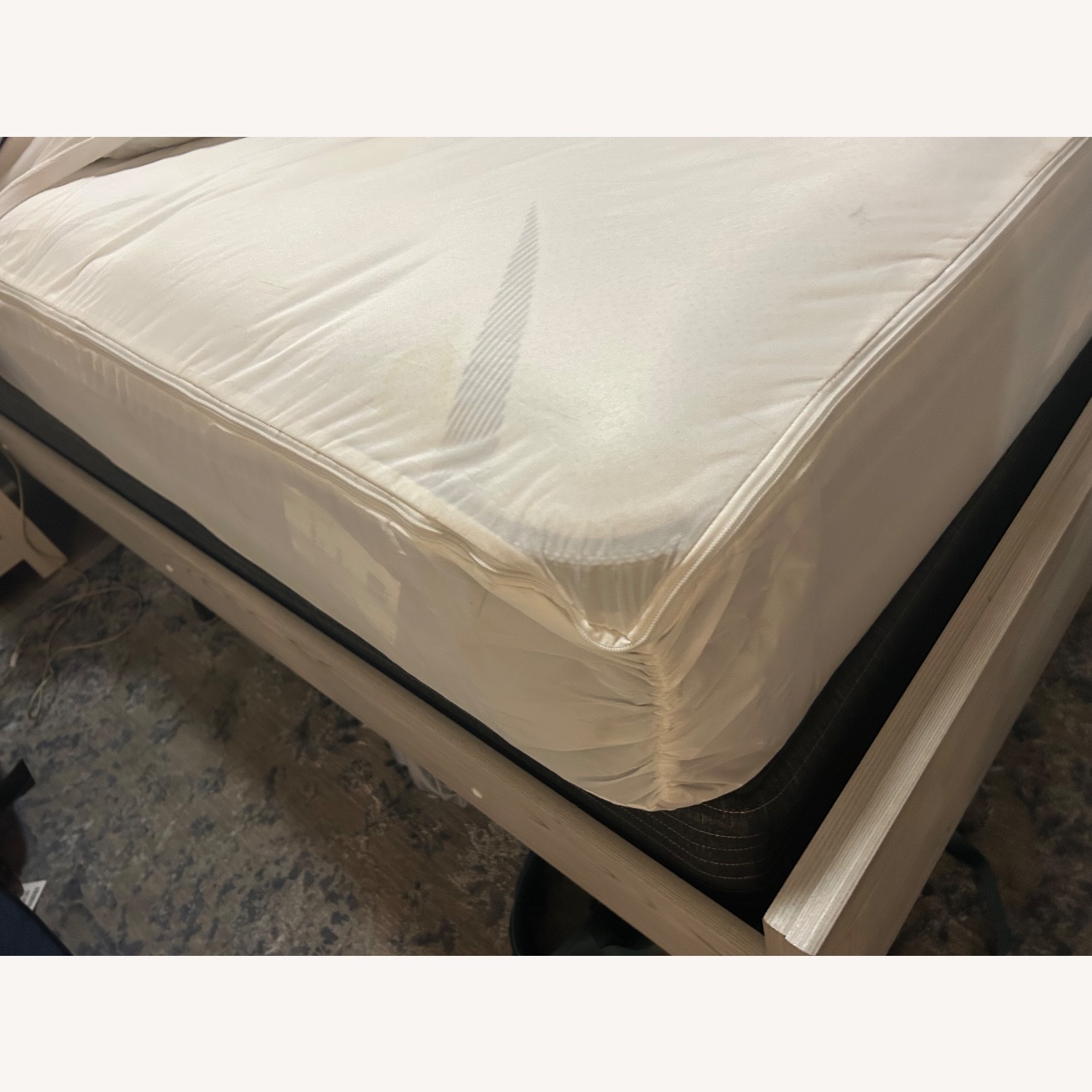 Ashley Furniture Light Gray Wood Full Bed - image-5