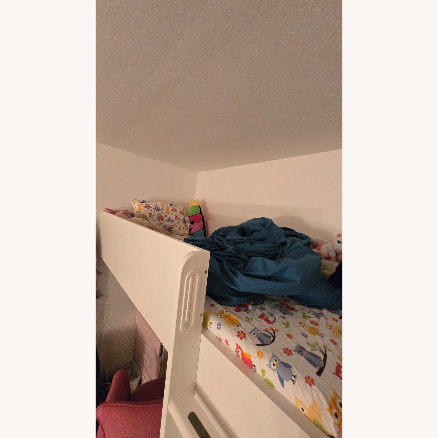 IKEA White Wood Loft Bed - image-4