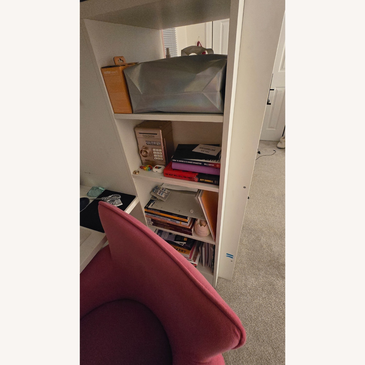 IKEA White Wood Loft Bed - image-6