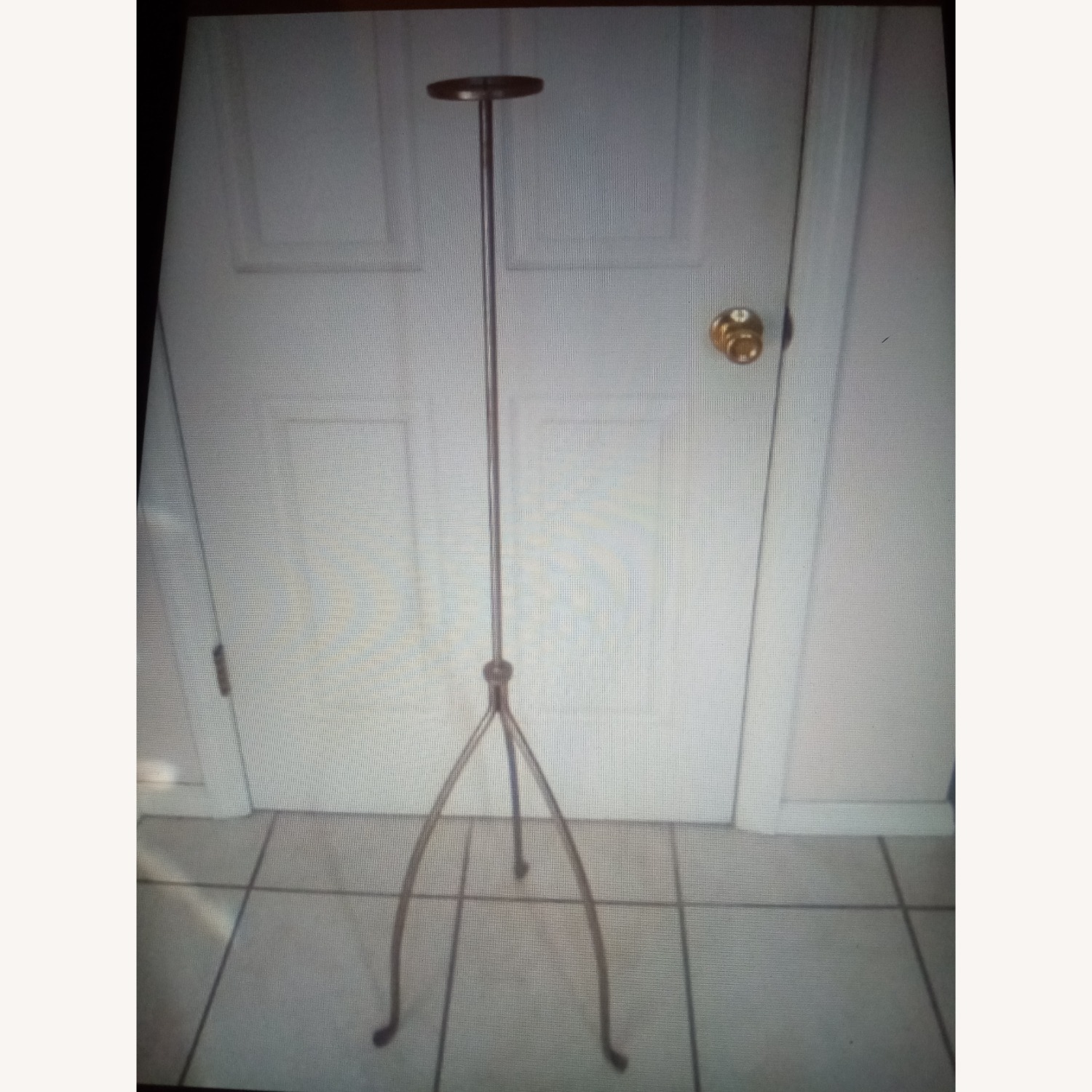 Brushed Metal Candle Holder  - image-1