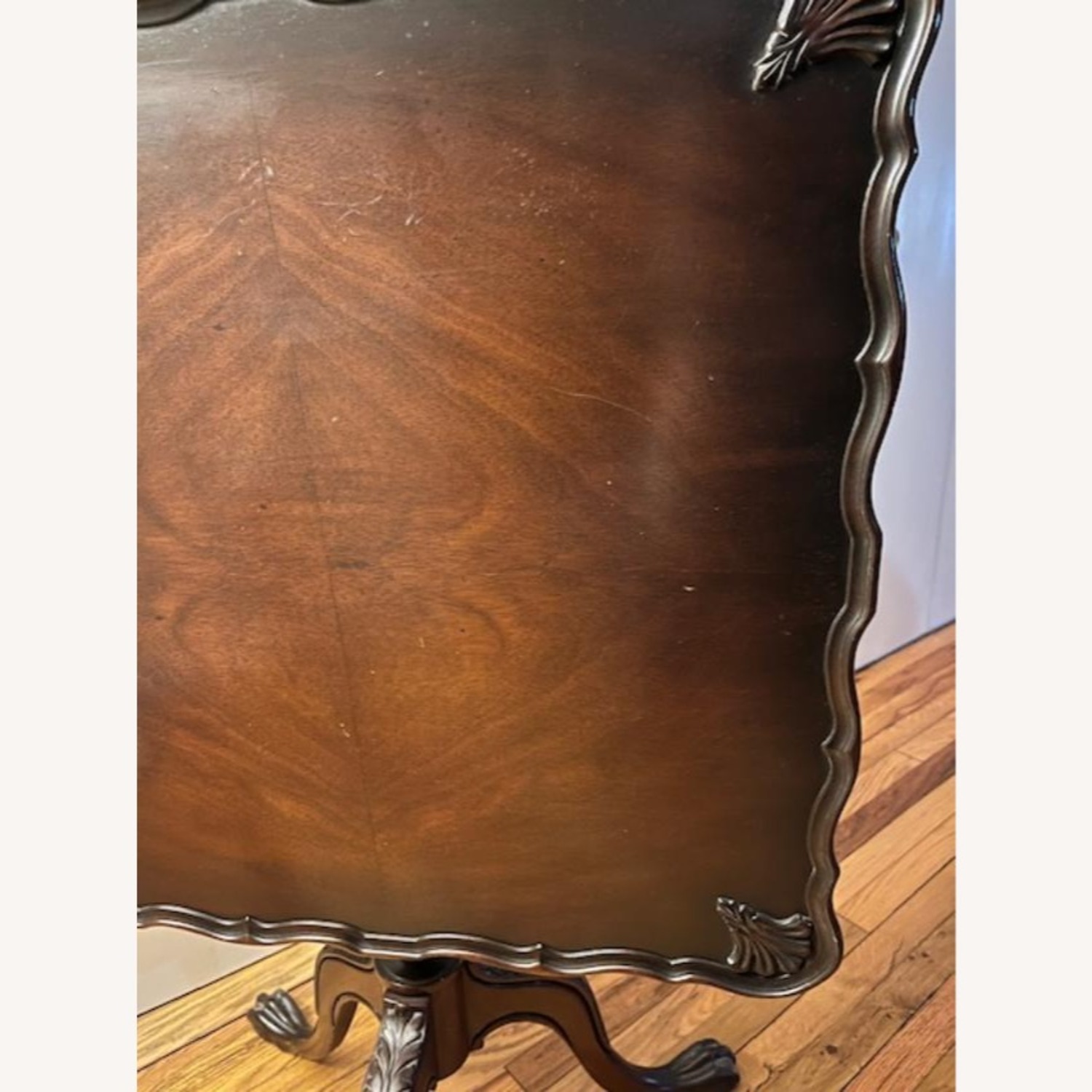 Antique Chippendale Tilt Pie-Top Table - image-3