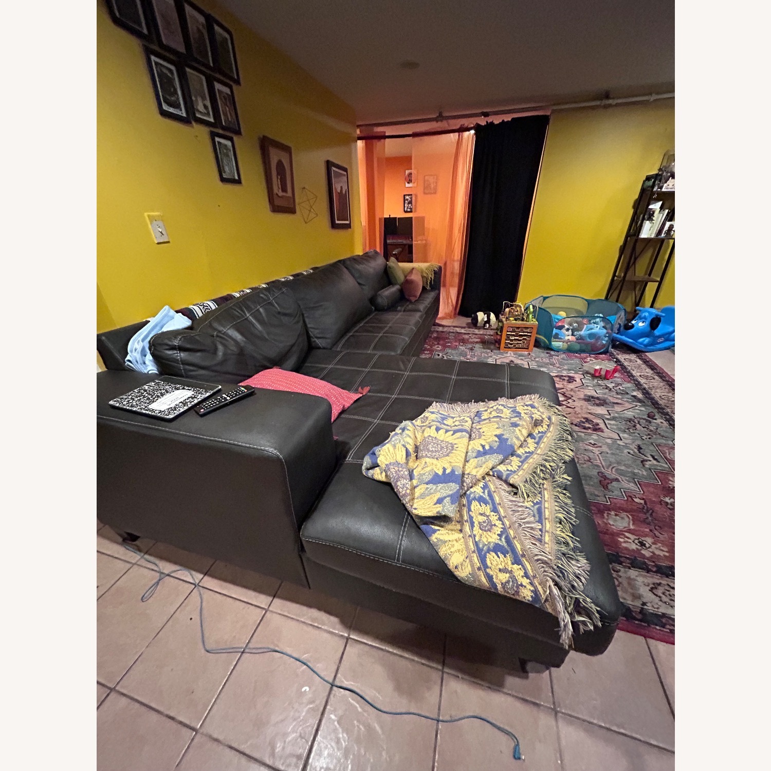 Ashley Furniture Dark Brown 2 Piece Sectional - image-6