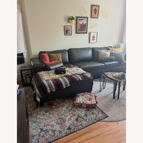 Used Ashley Furniture Dark Brown 2 Piece Sectional for sale on AptDeco