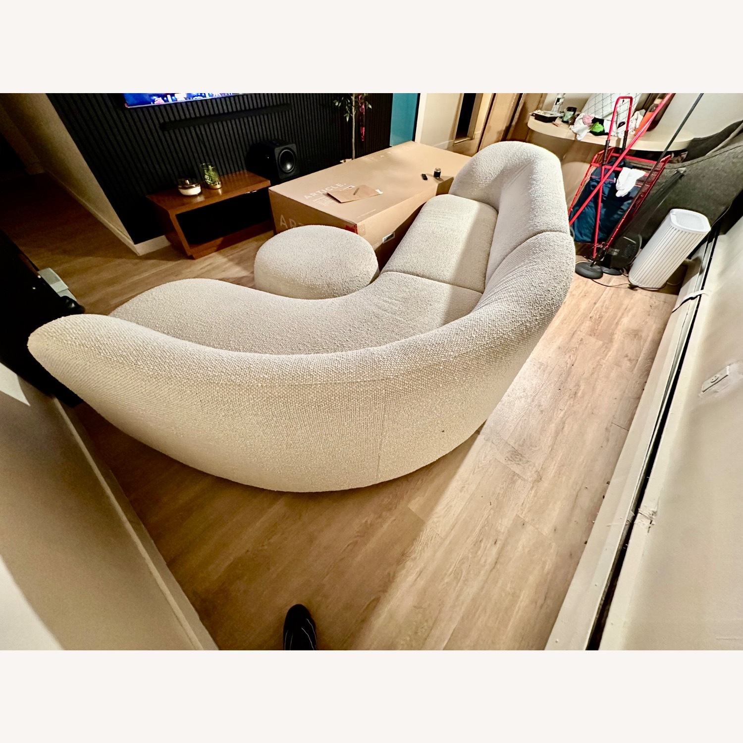 West Elm Laurent 2-Piece Wedge Chaise Sectional (111.5") - image-1