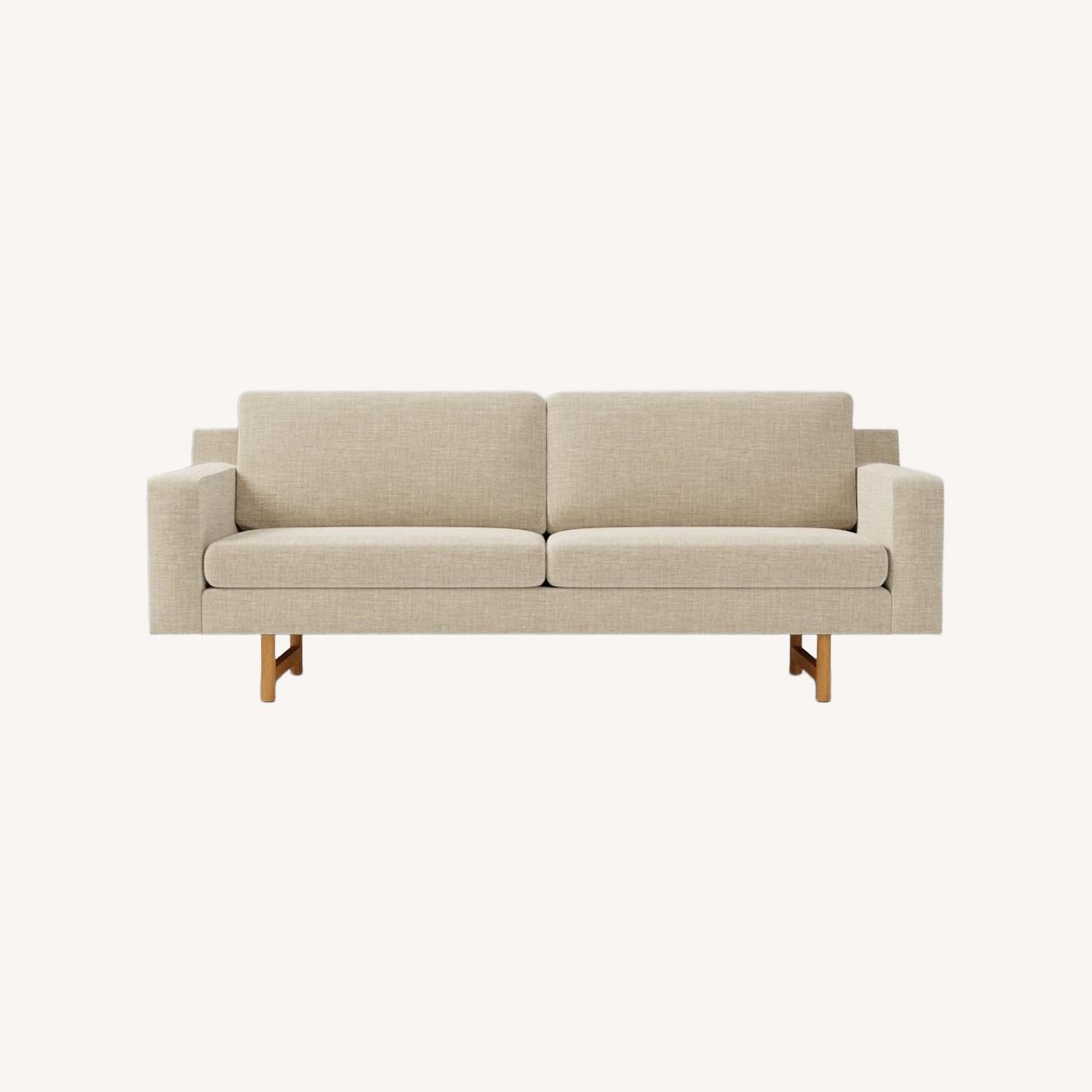 West Elm Eddy Light Gray Fabric 3+ Seater Sofa - image-0