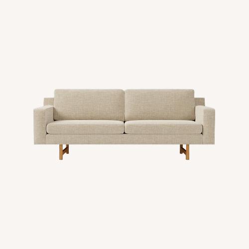 Used West Elm Eddy Light Gray Fabric 3+ Seater Sofa for sale on AptDeco