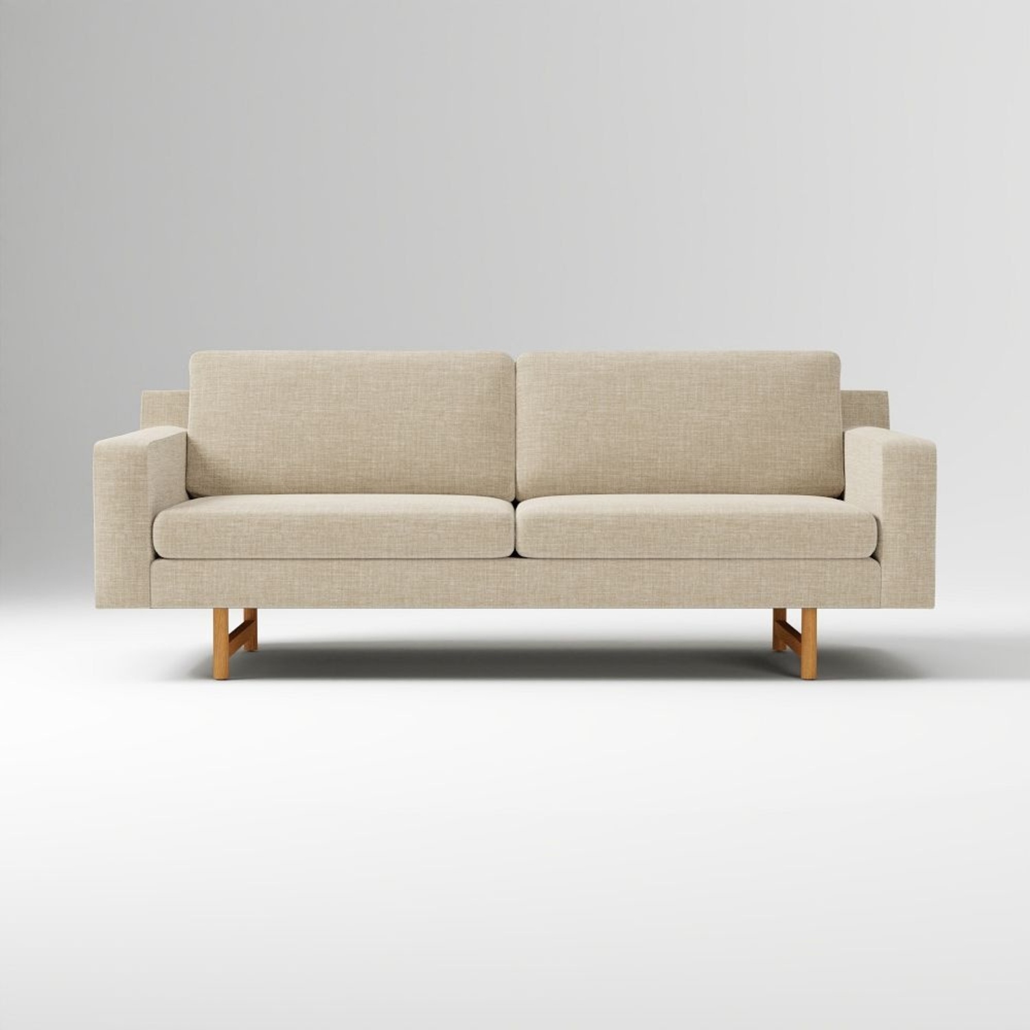West Elm Eddy Light Gray Fabric 3+ Seater Sofa - image-5