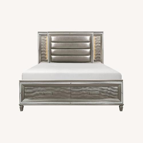 Used Raymour & Flanigan Queen Bed for sale on AptDeco