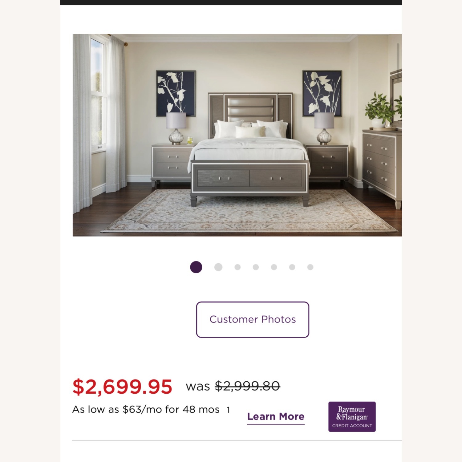 Raymour & Flanigan Queen Bed - image-1