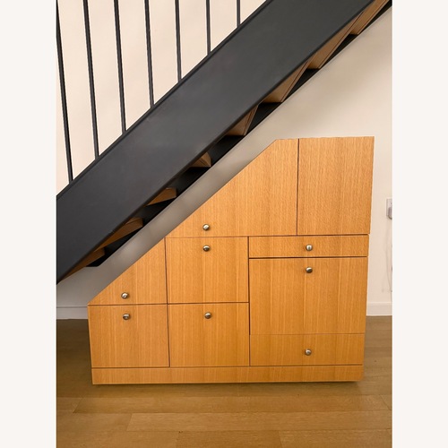 Used Natural Wood Slanted Sideboard for sale on AptDeco