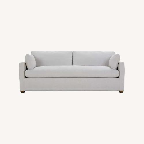 Used Rowe Sylvie Linene Bench Sofa  for sale on AptDeco
