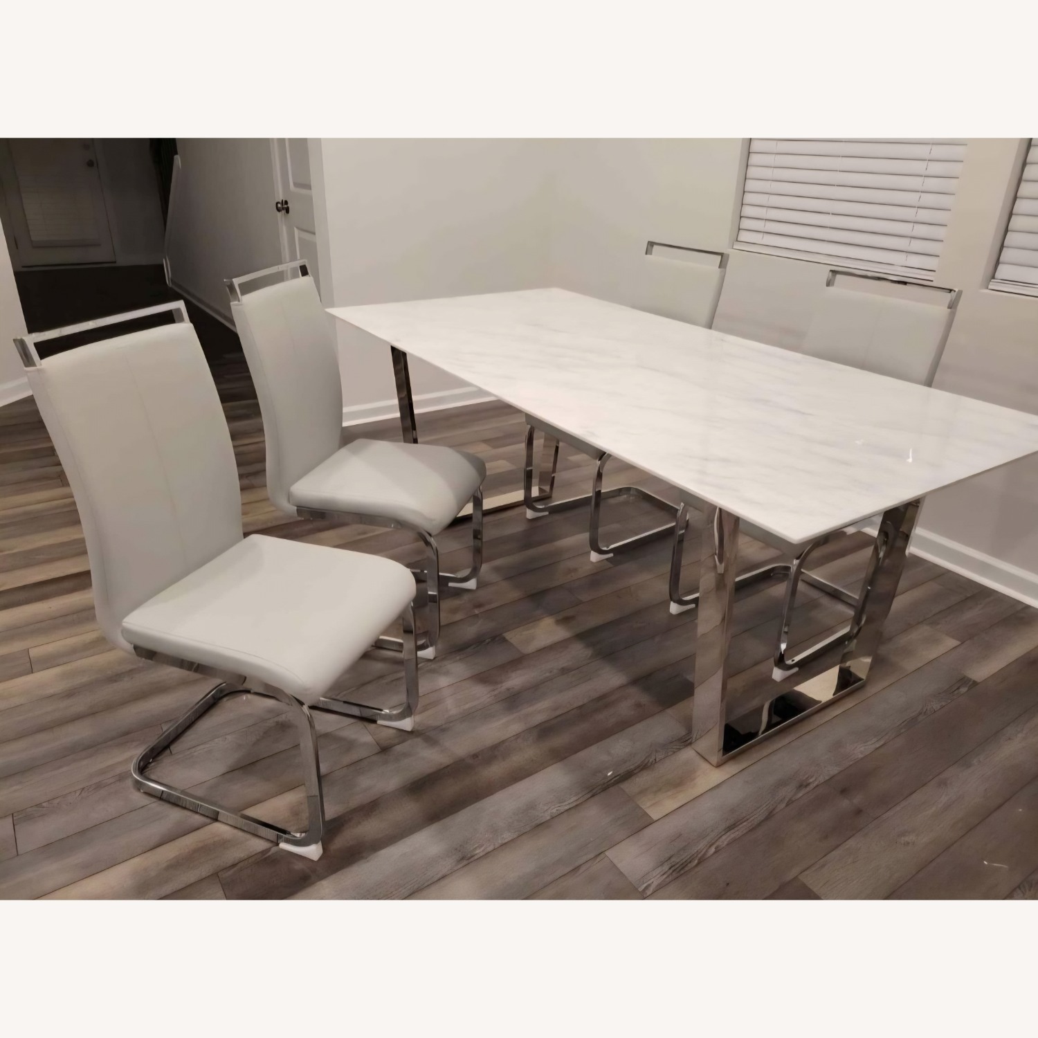 Hibbard Stone Top Dining Table With Chairs - image-2