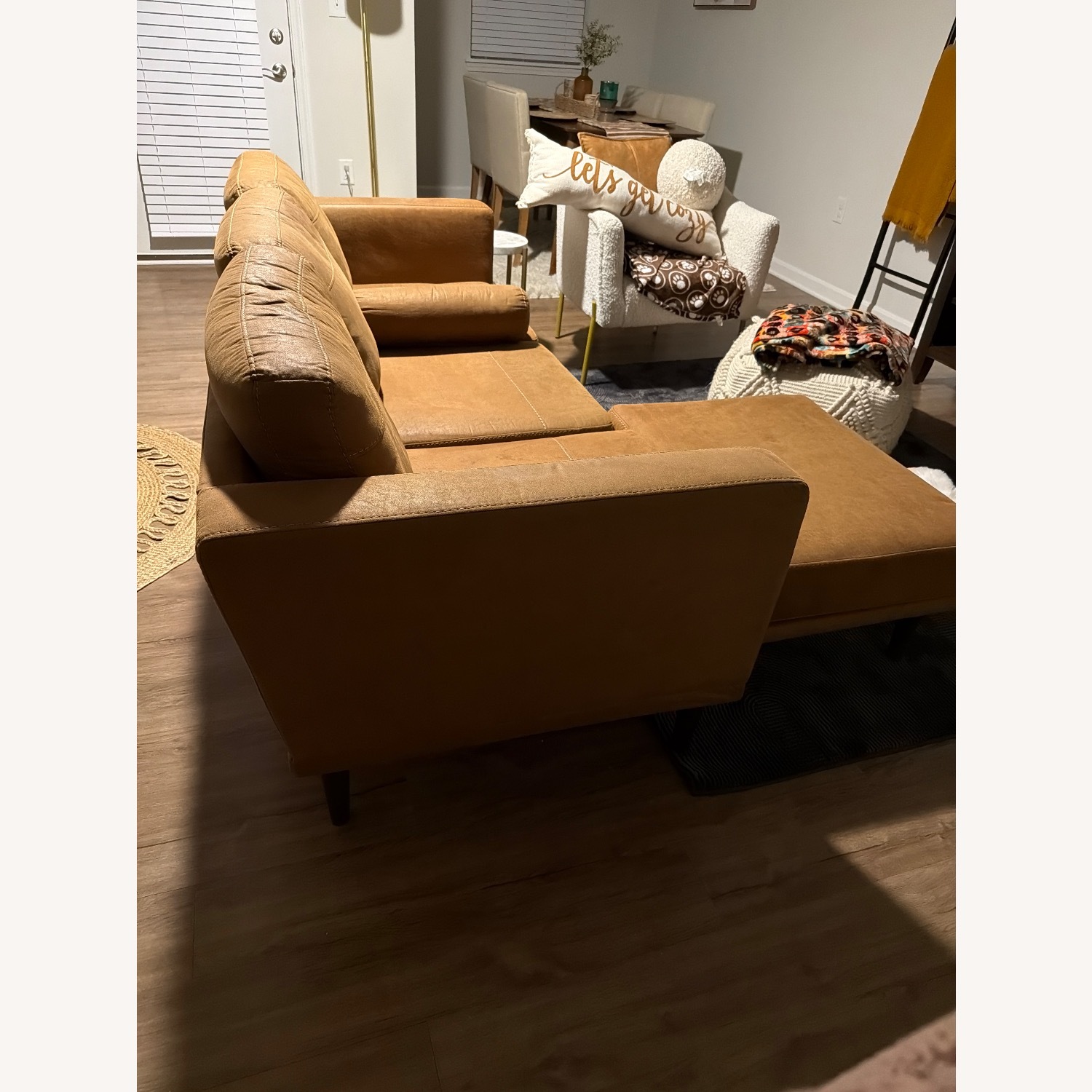 Ashley Furniture Dark Brown Chaise Lounge - image-3