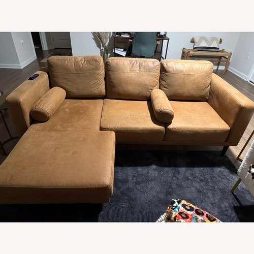 Used Ashley Furniture Dark Brown Chaise Lounge for sale on AptDeco