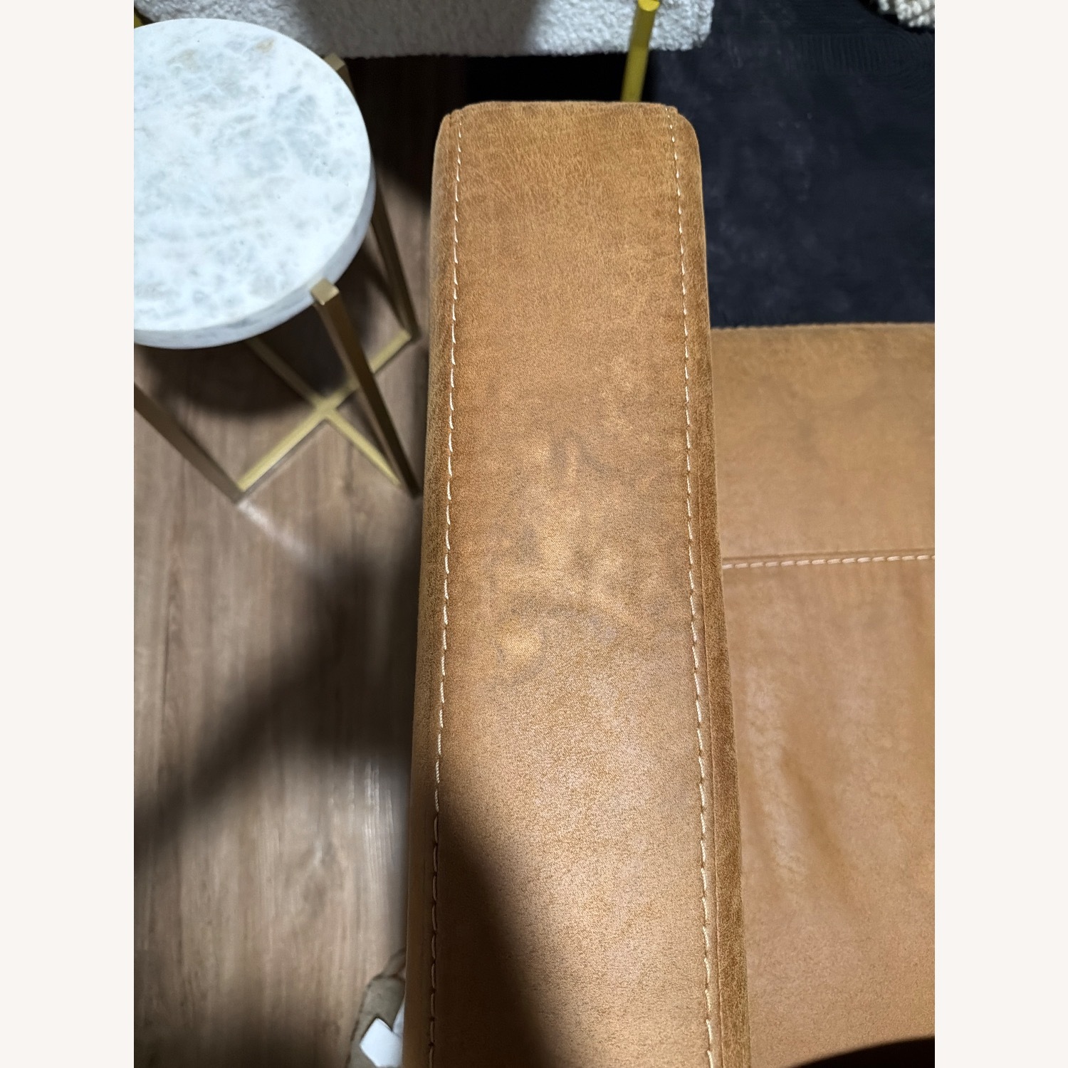 Ashley Furniture Dark Brown Chaise Lounge - image-5