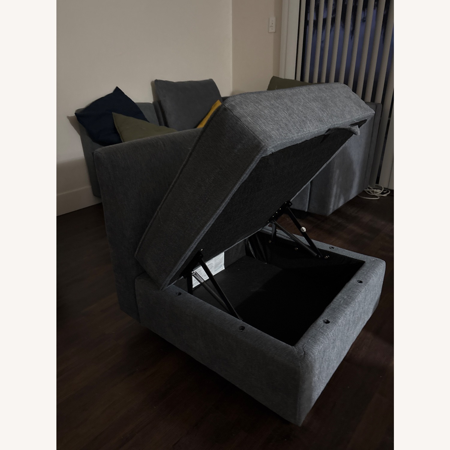 IKEA Blue Fabric 7 Piece Sectional - image-4