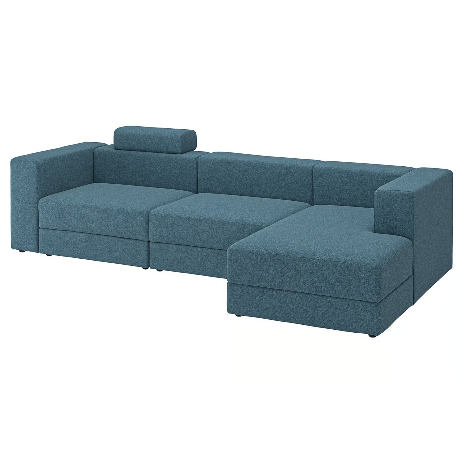 IKEA Blue Fabric 7 Piece Sectional - image-6