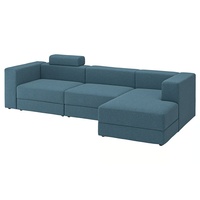 IKEA Blue Fabric 7 Piece Sectional 