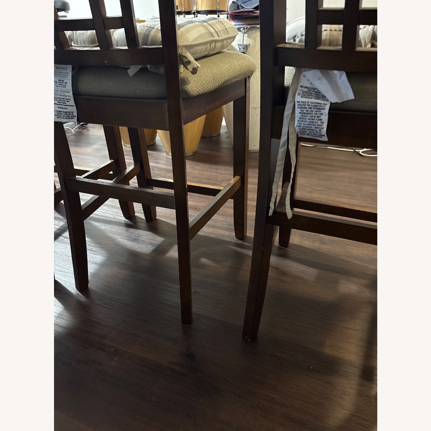 IKEA Dark Brown Wood Dining Chairs - image-4