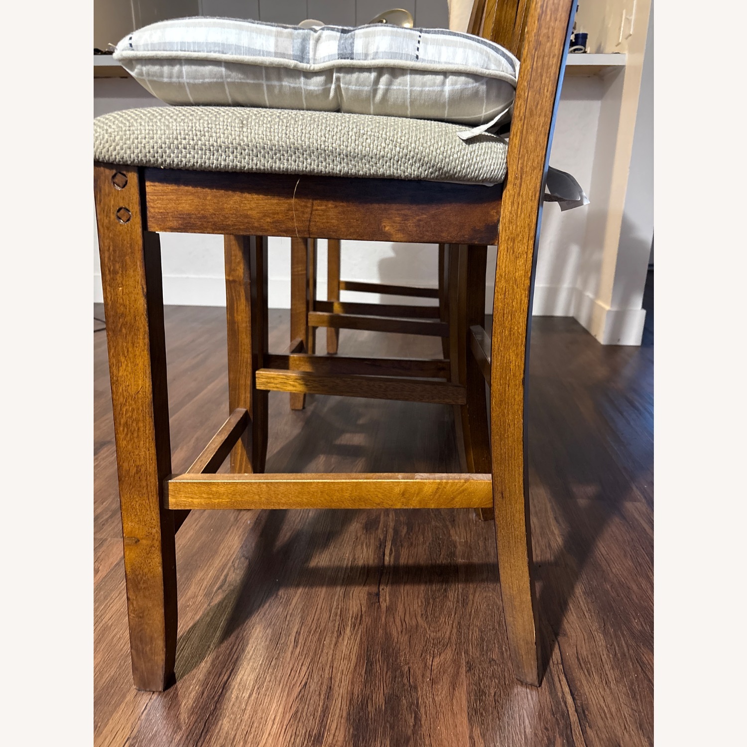 IKEA Dark Brown Wood Dining Chairs - image-3