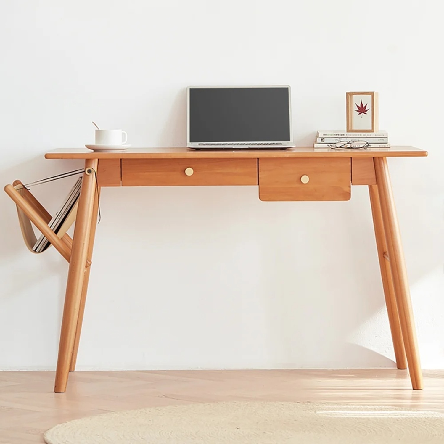 Mid-Century Style Wood Writing Desk - image-5