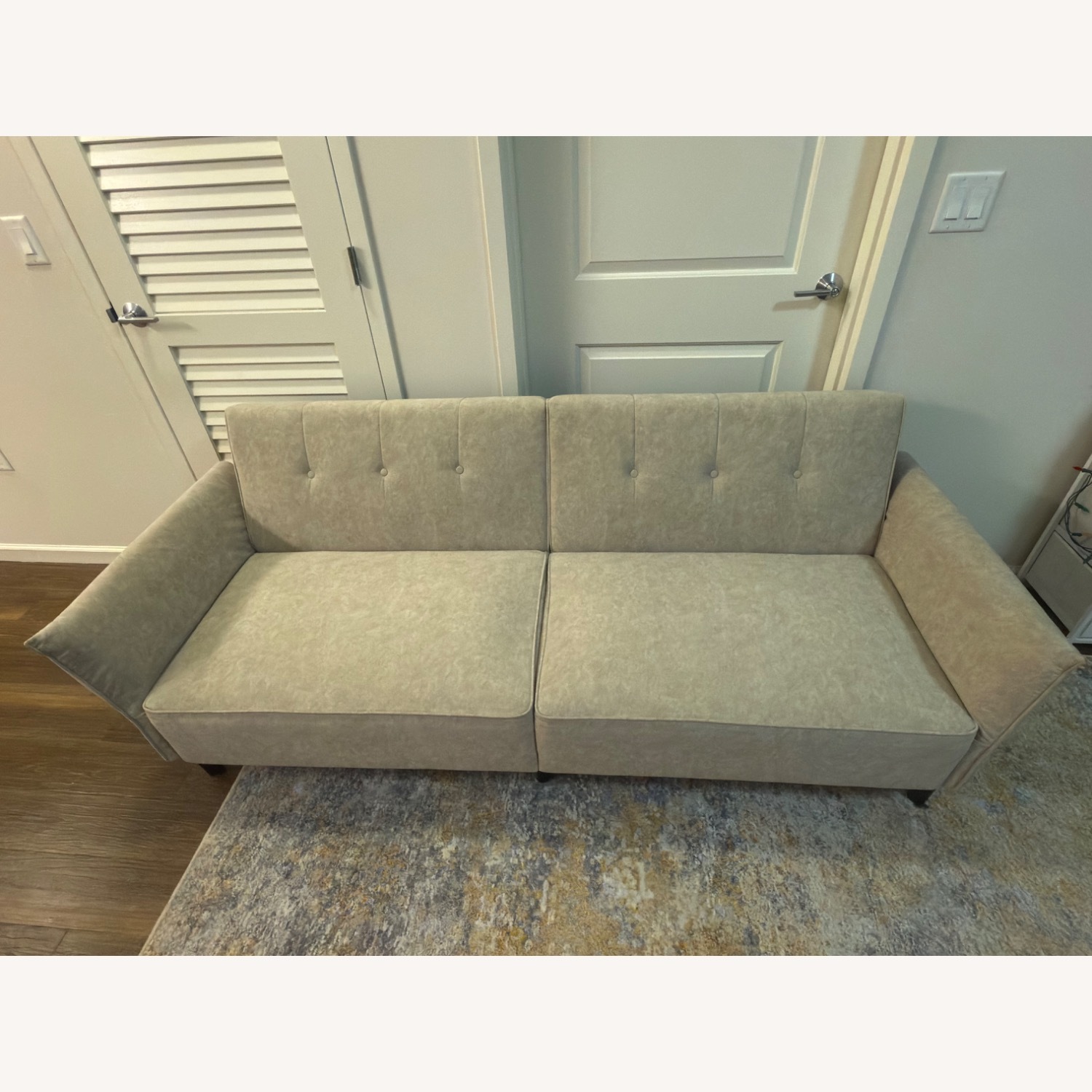 Light Brown Sleeper Sofa - image-6