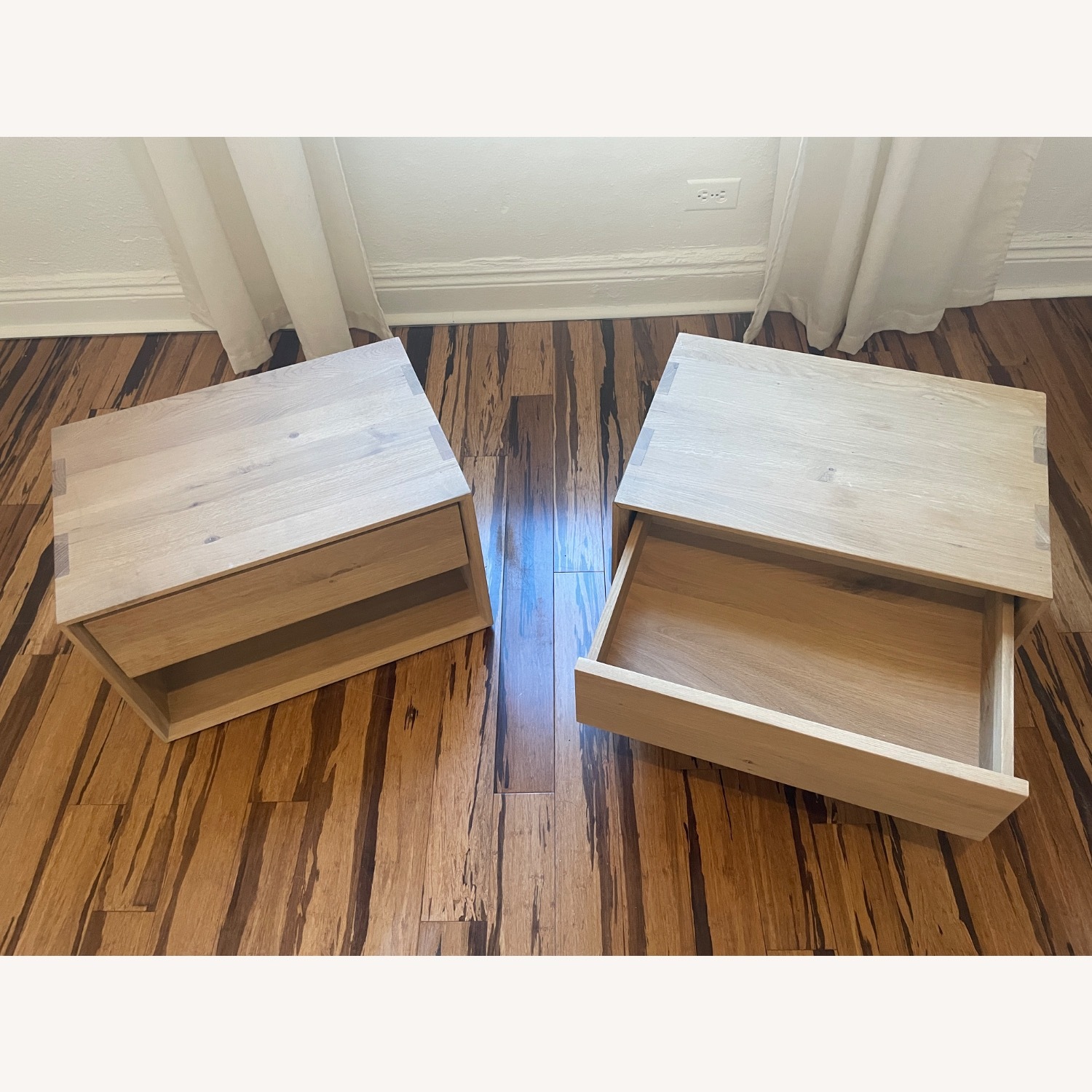 Nordic Ii Nightstands Natural Wood Nightstands - image-2