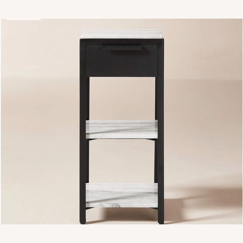 Used CB2 Kessi Black Marble Nightstands for sale on AptDeco