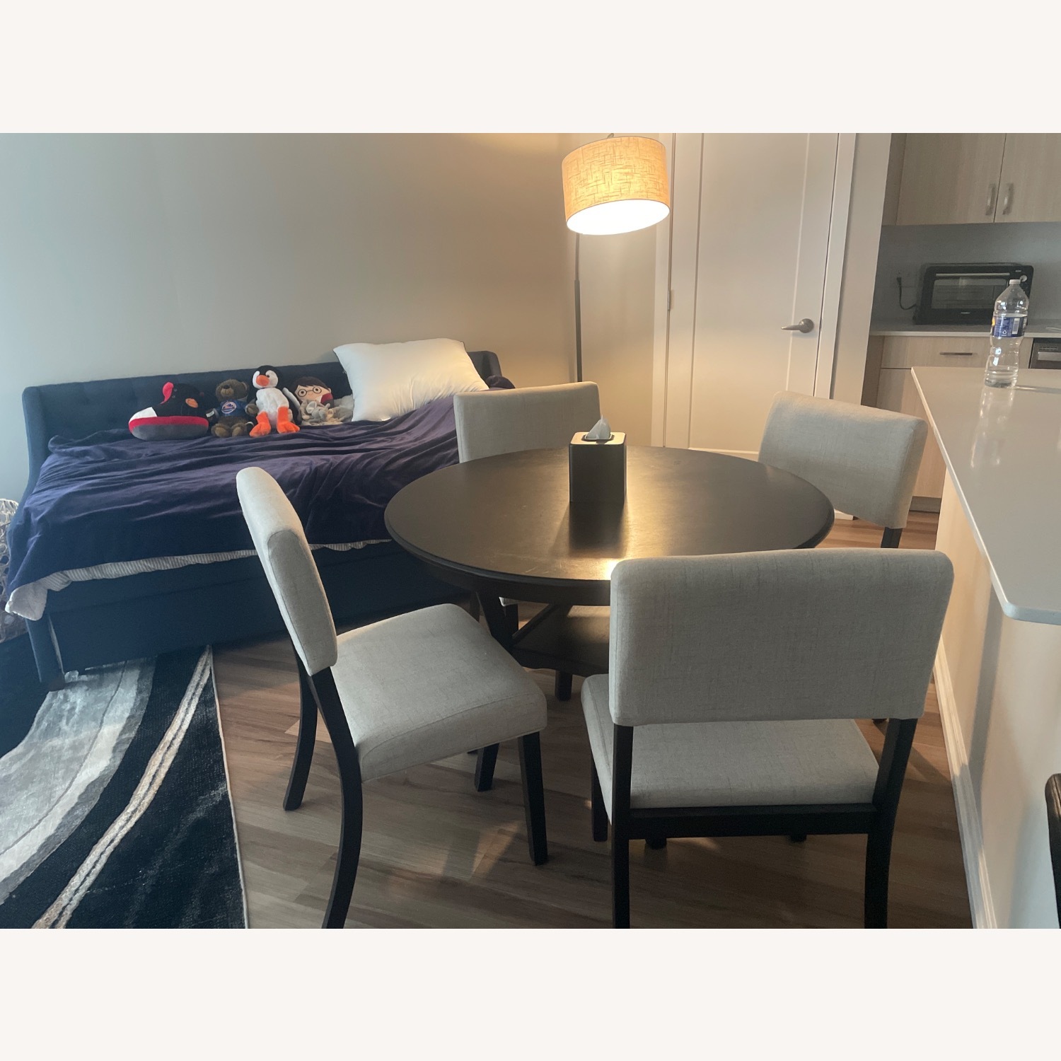 Dark Brown Wood Dining Sets - image-3