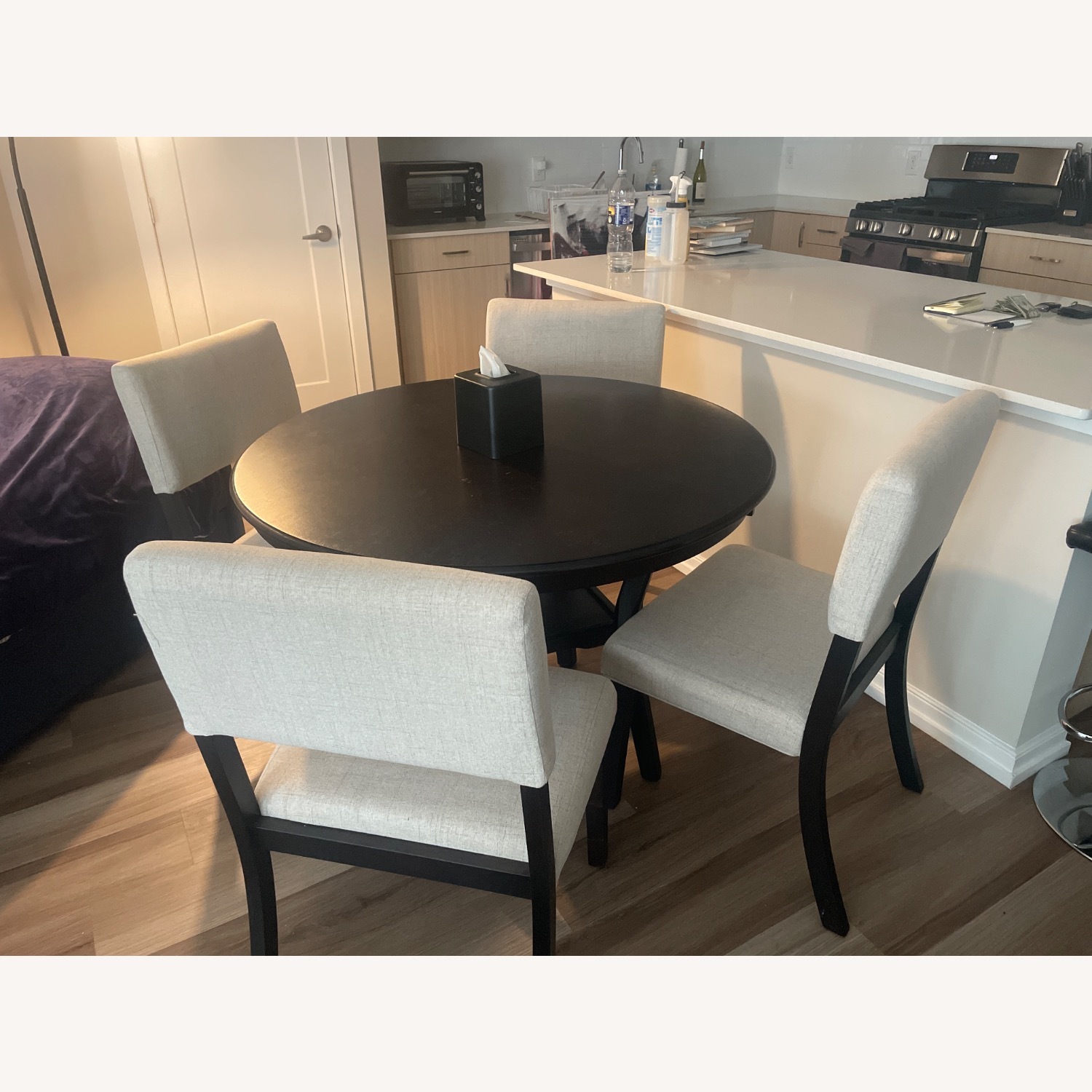 Dark Brown Wood Dining Sets - image-2