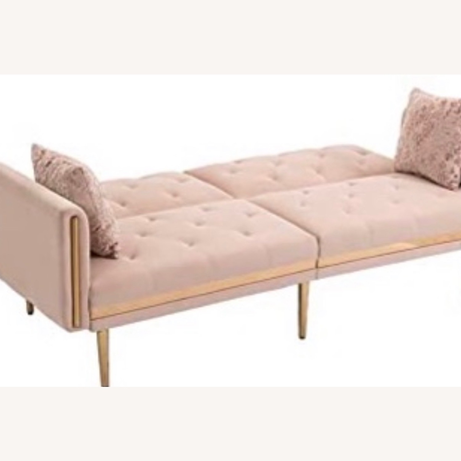 Pink Sofa With Pillows - image-2
