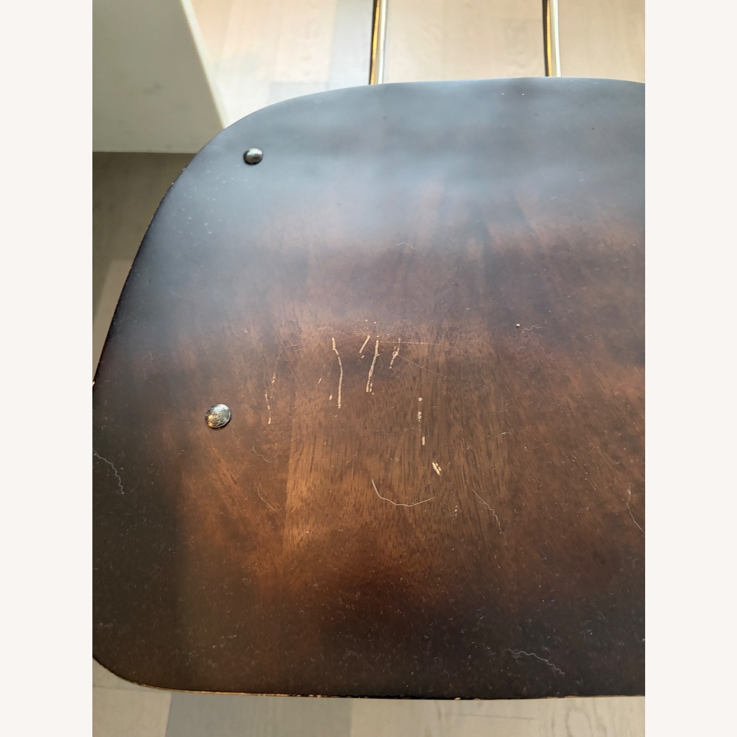 Restoration Hardware Toledo Dark Brown Wood Stools - image-5