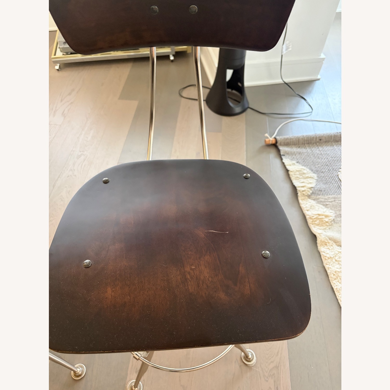 Restoration Hardware Toledo Dark Brown Wood Stools - image-4