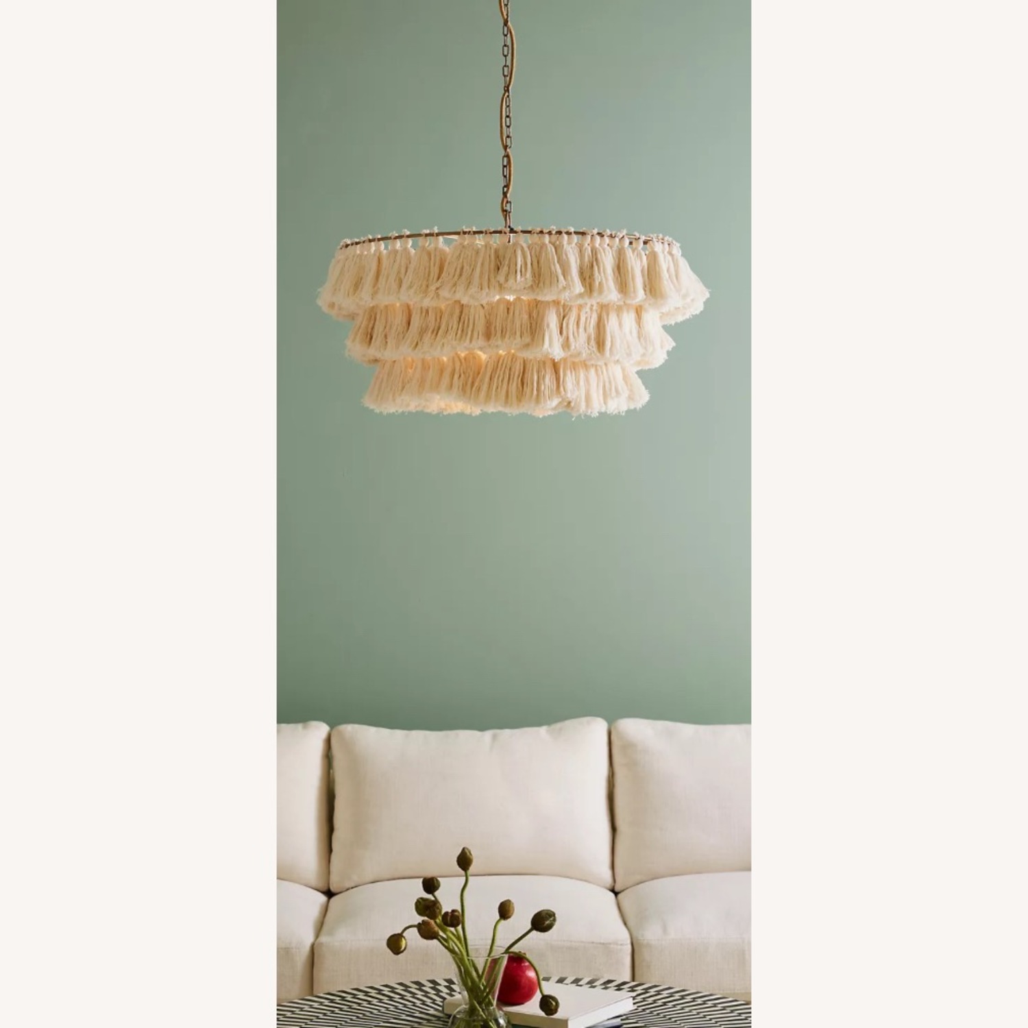 Anthropologie Fela Tasseled Chandelier - image-2