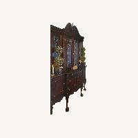Vintage/Antique Dark Brown Wood Armoire