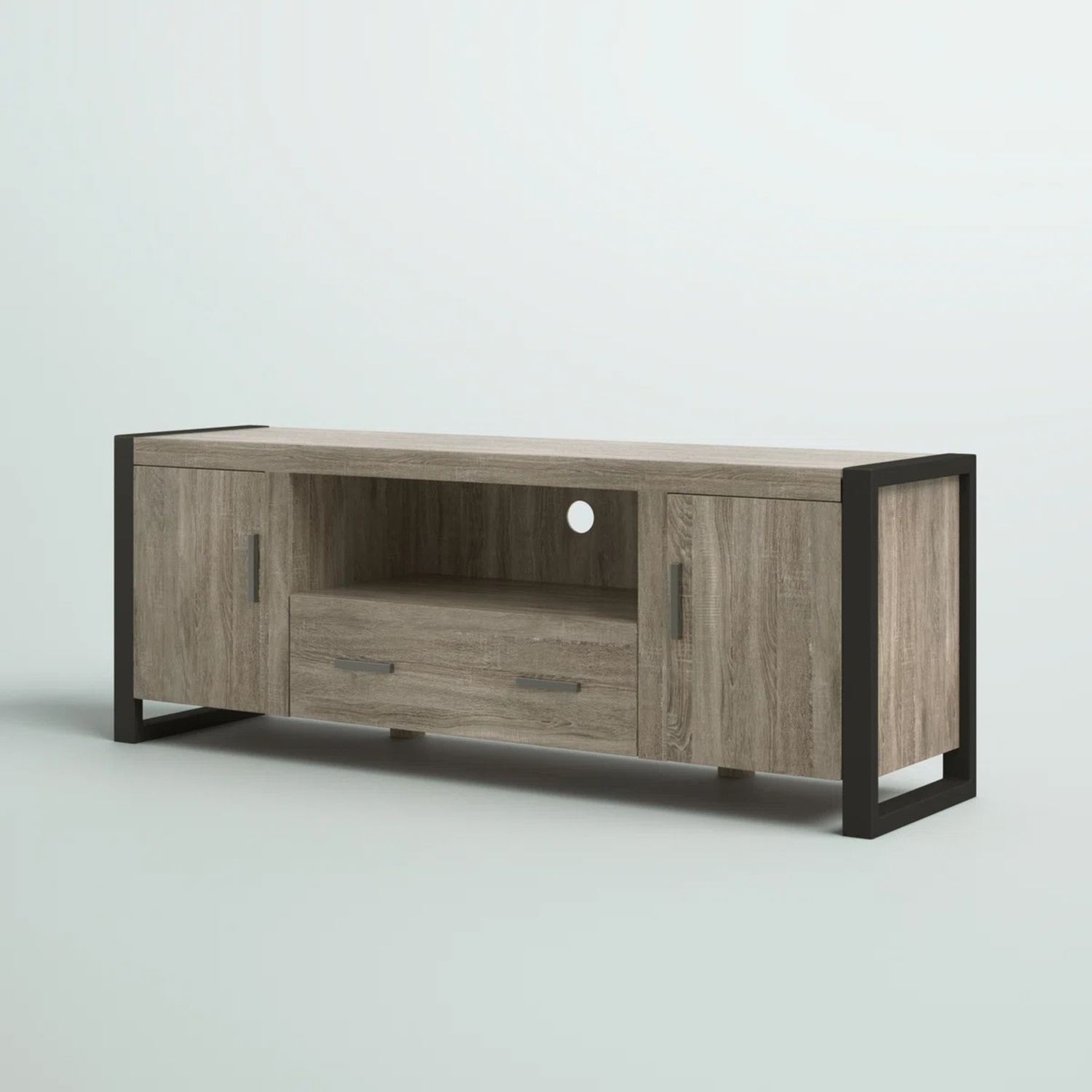 Dark Brown & Black TV Stand - up to 60" - image-5