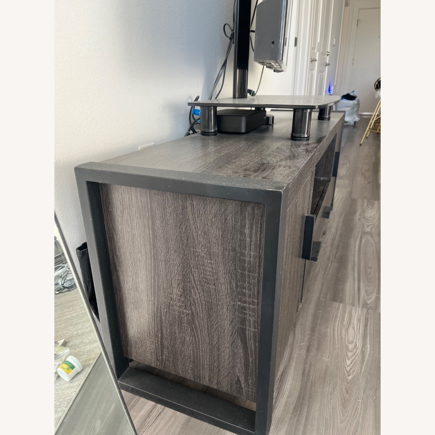 Dark Brown & Black TV Stand - up to 60" - image-4