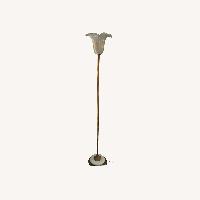 White Metal Floor Lamp